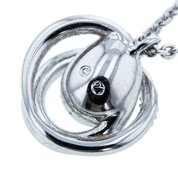 スワロフスキー シルバー メタル ネックレス レディース SWAROVSKI 【中古】