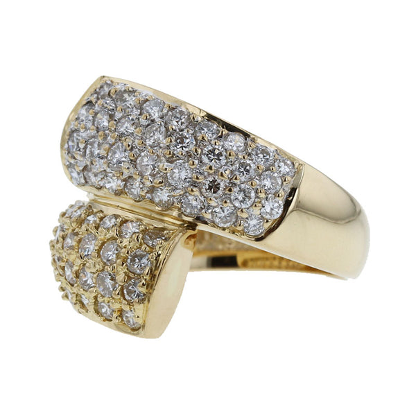 K18YG イエローゴールド ダイヤ1.33ct リング 指輪 レディース 11.5号 【中古】