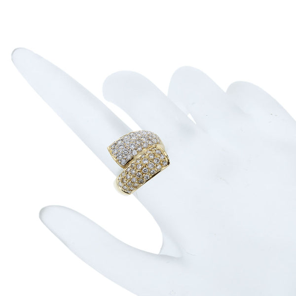 K18YG イエローゴールド ダイヤ1.33ct リング 指輪 レディース 11.5号 【中古】