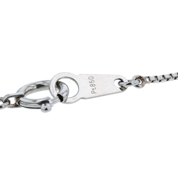 Pt900 プラチナ Pt850 プラチナ 翡翠2.00ct ダイヤ0.46ct ネックレス レディース 【中古】