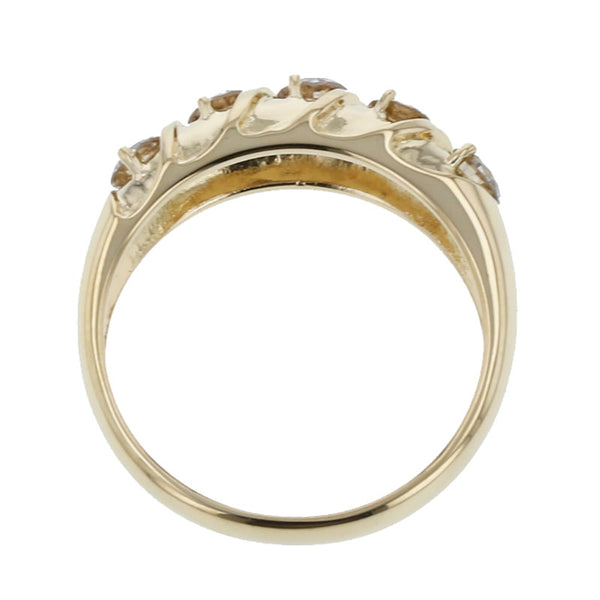 K18YG イエローゴールド ダイヤ0.57ct リング 指輪 レディース 10.5号 【中古】