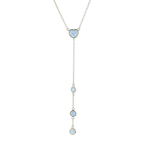 K18YG イエローゴールド ダイヤ0.70ct ハートモチーフ ネックレス レディース 【中古】