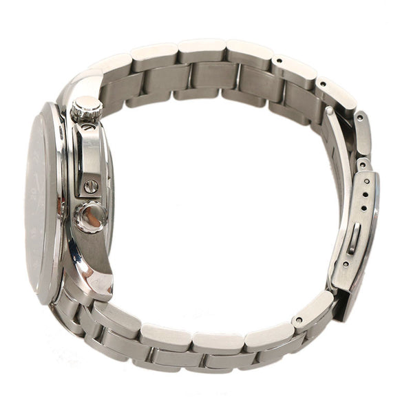 オリエント SDJ00001B0 GMT 裏スケルトン シルバー ステンレス 腕時計 メンズ ORIENT ブラック文字盤 【中古】