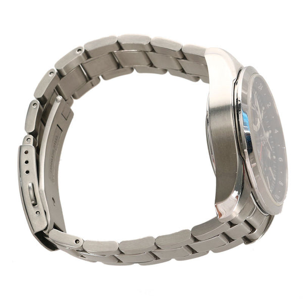 オリエント SDJ00001B0 GMT 裏スケルトン シルバー ステンレス 腕時計 メンズ ORIENT ブラック文字盤 【中古】