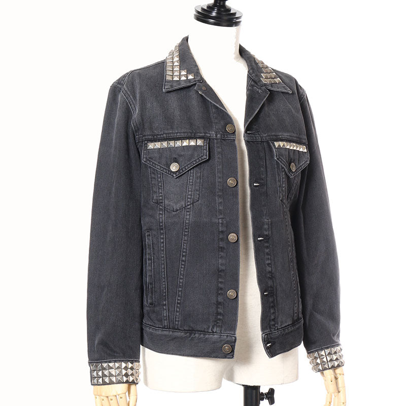 グッチ パンサー ブラック デニム デニムジャケット レディース GUCCI 【中古】