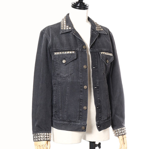 グッチ パンサー ブラック デニム デニムジャケット レディース GUCCI 【中古】