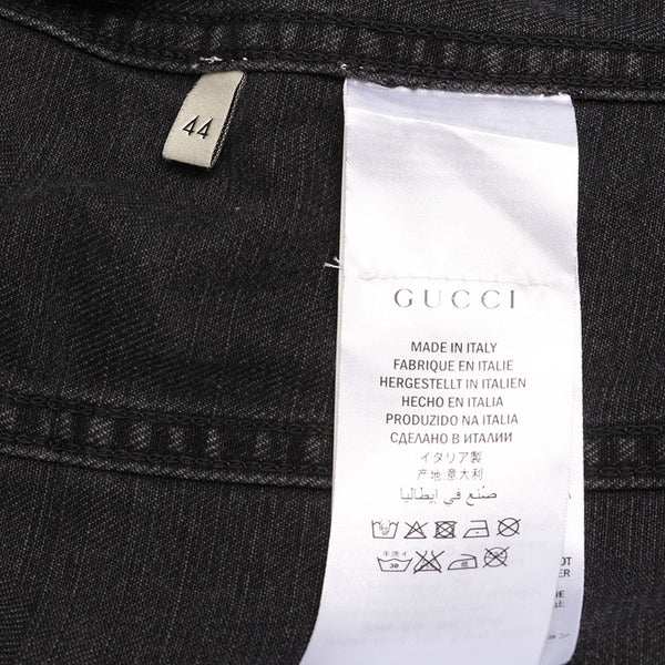 グッチ パンサー ブラック デニム デニムジャケット レディース GUCCI 【中古】