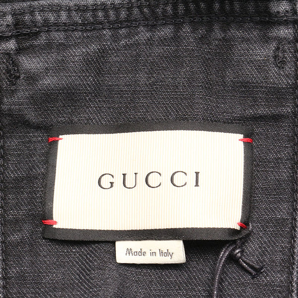 グッチ パンサー ブラック デニム デニムジャケット レディース GUCCI 【中古】