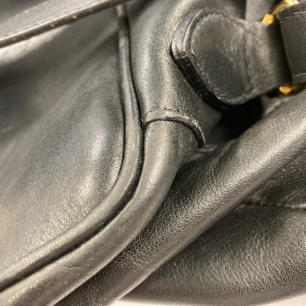 グッチ 003 2058 ブラック レザー リュック・デイパック レディース GUCCI 【中古】