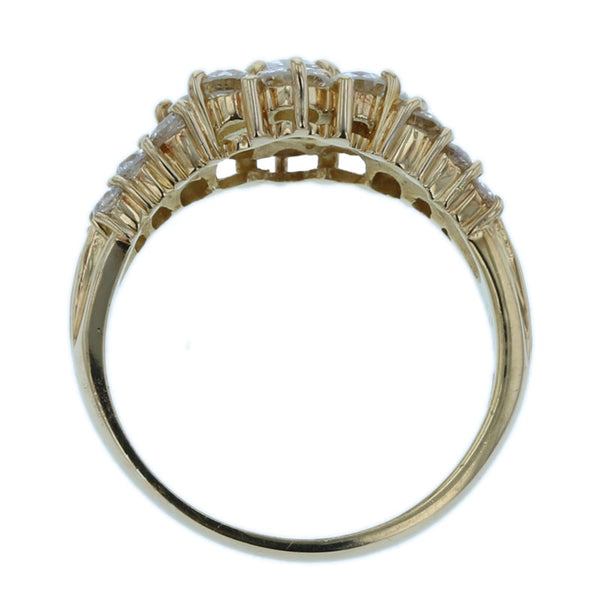 K18YG イエローゴールド ダイヤ1.57ct リング 指輪 レディース 12号 【中古】