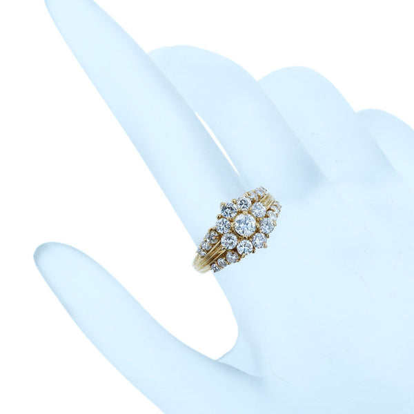 K18YG イエローゴールド ダイヤ1.57ct リング 指輪 レディース 12号 【中古】
