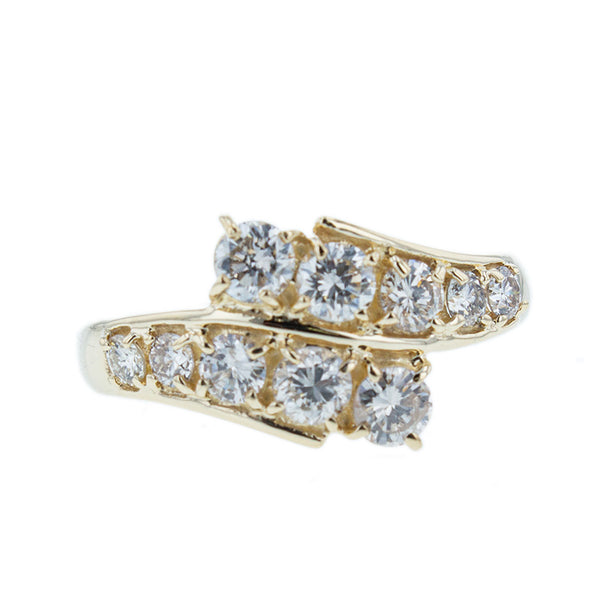 K18YG イエローゴールド ダイヤ1.03ct リング 指輪 レディース 11.5号 【中古】