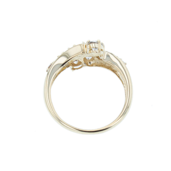 K18YG イエローゴールド ダイヤ1.03ct リング 指輪 レディース 11.5号 【中古】