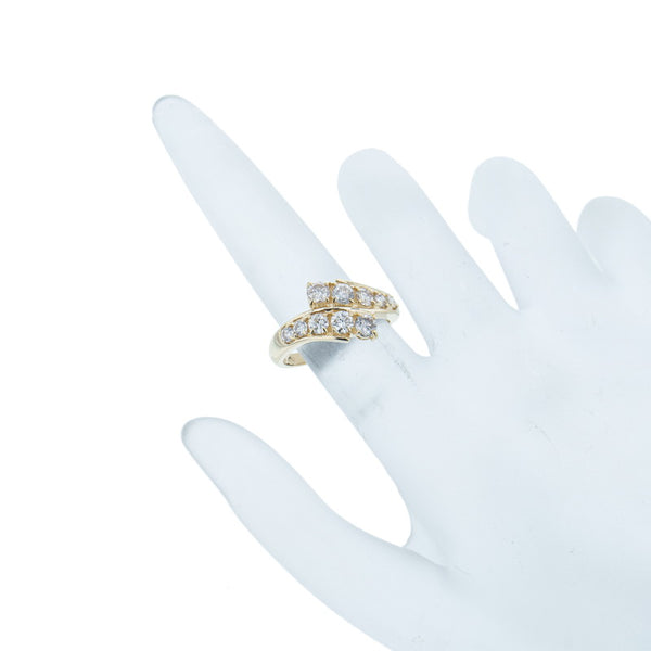 K18YG イエローゴールド ダイヤ1.03ct リング 指輪 レディース 11.5号 【中古】