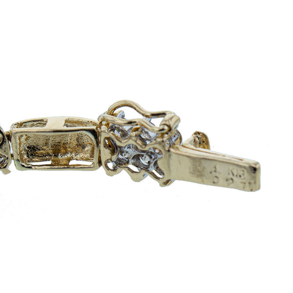 K18YG イエローゴールド ダイヤ2.71ct ブレスレット レディース 【中古】