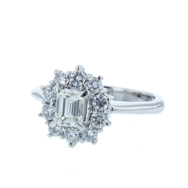 Pt900 プラチナ ダイヤ0.47ct ダイヤ0.59ct リング 指輪 レディース 10.5号 【中古】