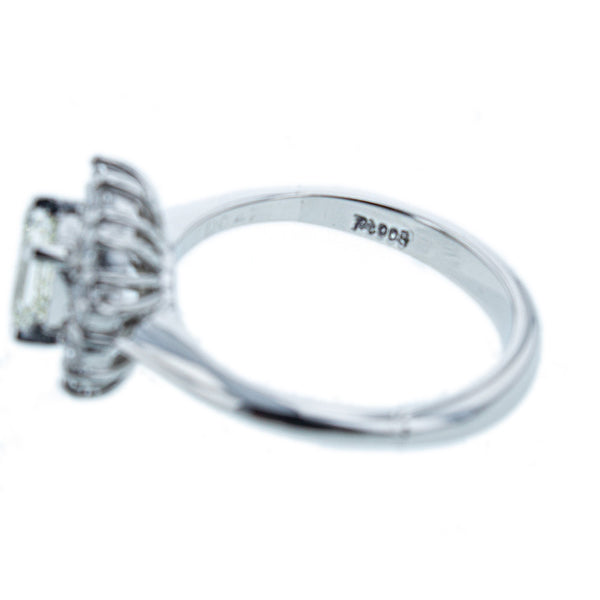 Pt900 プラチナ ダイヤ0.47ct ダイヤ0.59ct リング 指輪 レディース 10.5号 【中古】