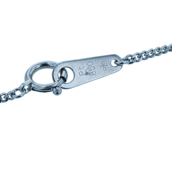 Pt850 プラチナ ダイヤ1.01ct ネックレス レディース 【中古】