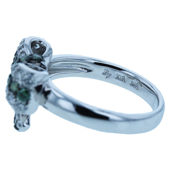 ポンテヴェキオ K18WG ホワイトゴールド ダイヤ0.32ct ダイヤ0.42ct リング 指輪 レディース Ponte Vecchio 10号 【中古】