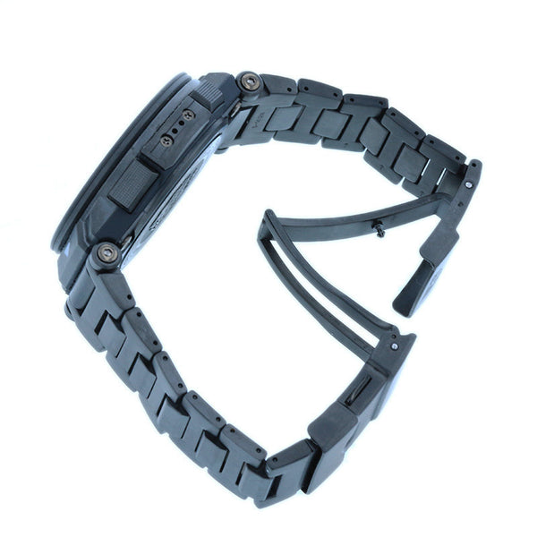 カシオ プロトレック マナスル PRX-8000YT ブラック チタン 腕時計 メンズ CASIO 電波時計 ブラック文字盤 【中古】