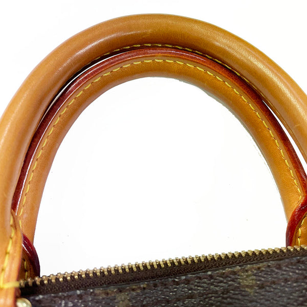 ルイ ヴィトン モノグラム スピーディ30 M41108 ブラウン PVC レザー ハンドバッグ ミニボストン レディース LOUIS VUITTON 【中古】