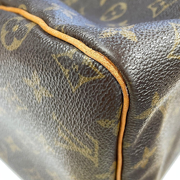 ルイ ヴィトン モノグラム スピーディ30 M41108 ブラウン PVC レザー ハンドバッグ ミニボストン レディース LOUIS VUITTON 【中古】