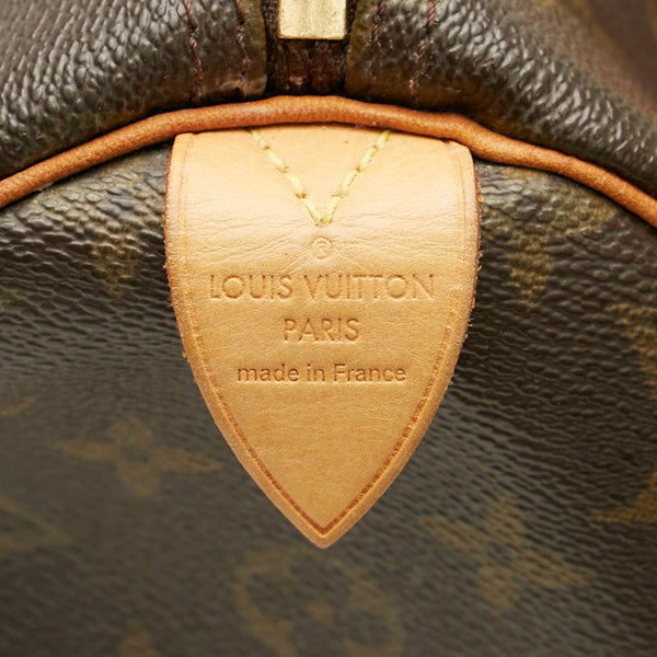 ルイ ヴィトン モノグラム スピーディ30 M41108 ブラウン PVC レザー ハンドバッグ ミニボストン レディース LOUIS VUITTON 【中古】