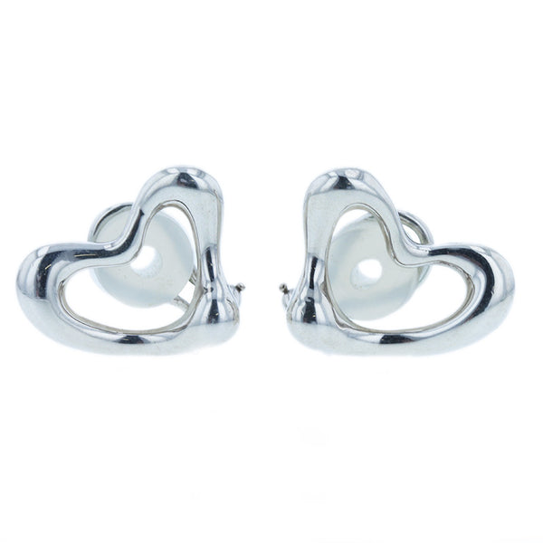 ティファニー SV925 シルバー オープンハート イヤリング レディース TIFFANY&Co. 【中古】