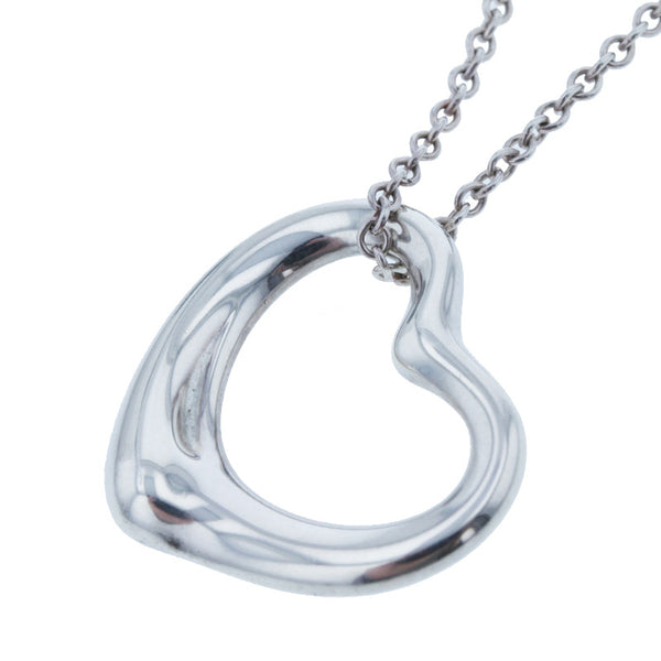 ティファニー SV925 シルバー オープンハート ネックレス レディース TIFFANY&Co. 【中古】