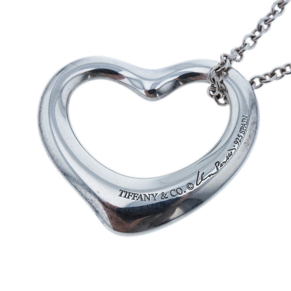 ティファニー SV925 シルバー オープンハート ネックレス レディース TIFFANY&Co. 【中古】