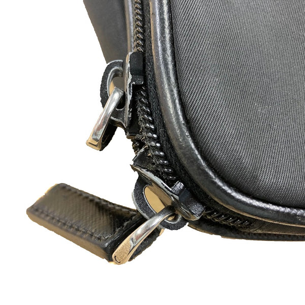 プラダ 2VE407 ブラック ナイロン レザー ブリーフケース メンズ PRADA 【中古】