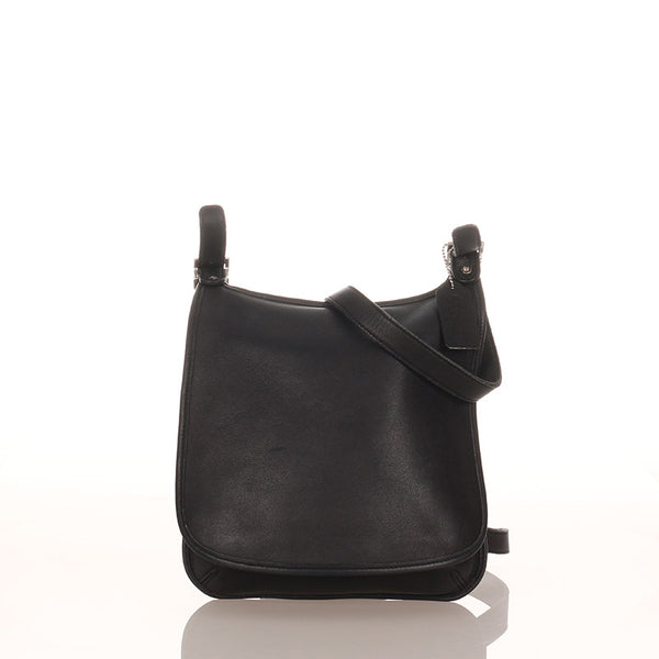 コーチ ブラック レザー ショルダーバッグ レディース COACH 【中古】