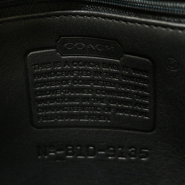 コーチ ブラック レザー ショルダーバッグ レディース COACH 【中古】