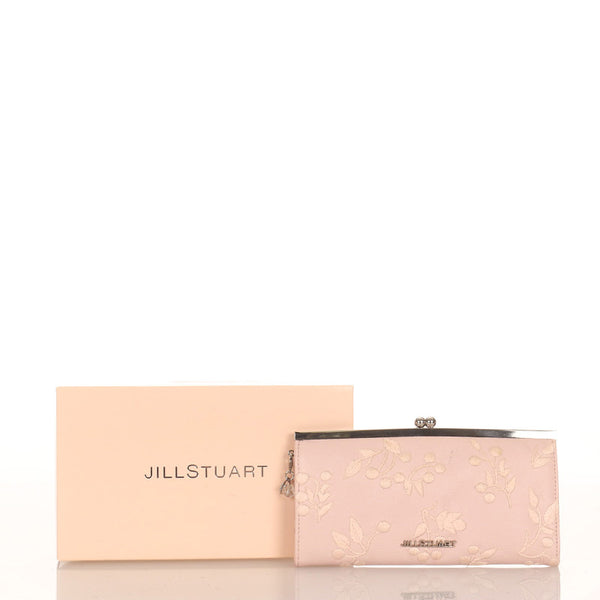 ジルスチュアート ガーデン 長財布 ピンク レザー レディース JILLSTUART 【中古】