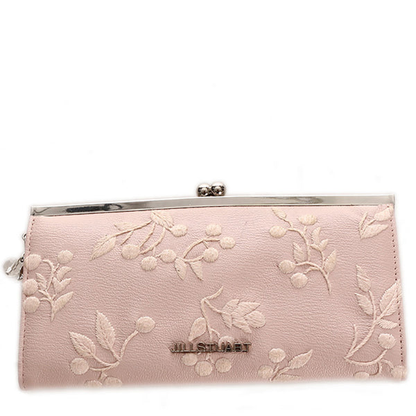 ジルスチュアート ガーデン 長財布 ピンク レザー レディース JILLSTUART 【中古】
