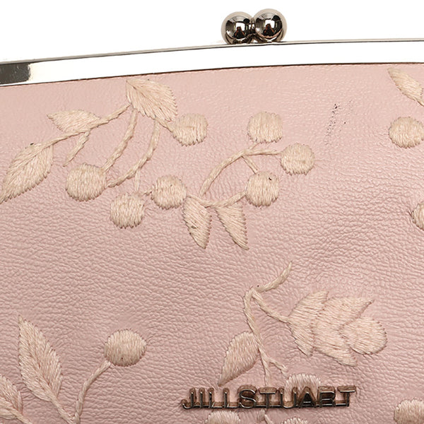 ジルスチュアート ガーデン 長財布 ピンク レザー レディース JILLSTUART 【中古】