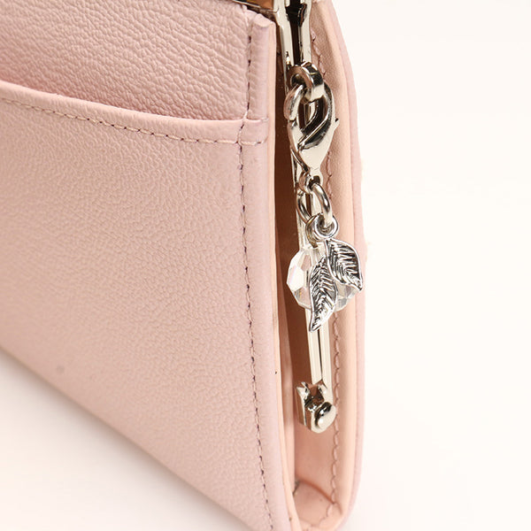 ジルスチュアート ガーデン 長財布 ピンク レザー レディース JILLSTUART 【中古】