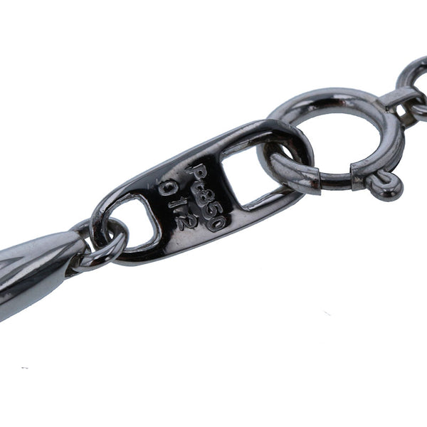 カメリア Pt850 プラチナ ダイヤ0.12ct ブレスレット レディース CAMELLIA 【中古】