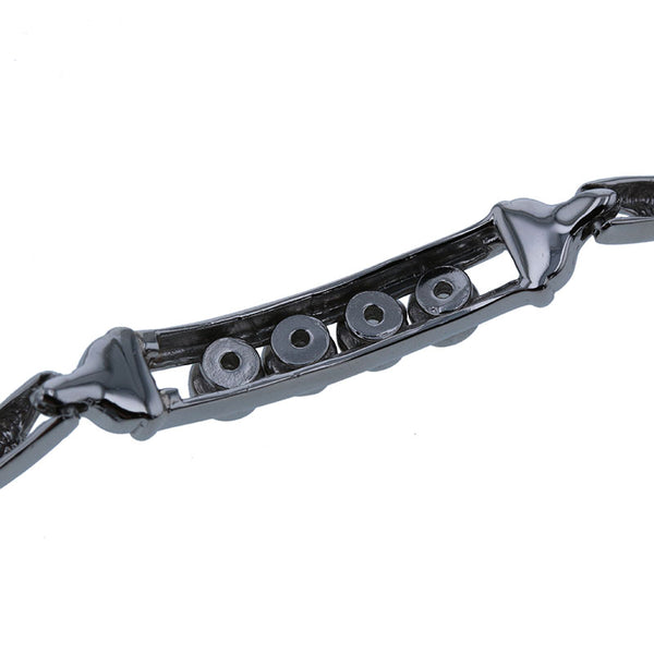 カメリア Pt850 プラチナ ダイヤ0.12ct ブレスレット レディース CAMELLIA 【中古】