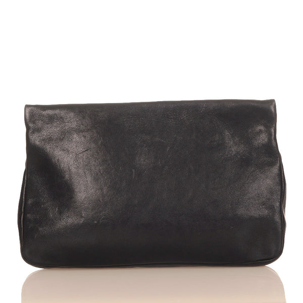 ジミーチュウ スタースタッズ クラッチバッグ ブラック レザー レディース JIMMY CHOO 【中古】