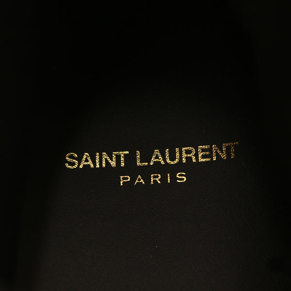 サンローラン レオパード ブラウン キャンバス スニーカー メンズ SAINT LAURENT 【中古】