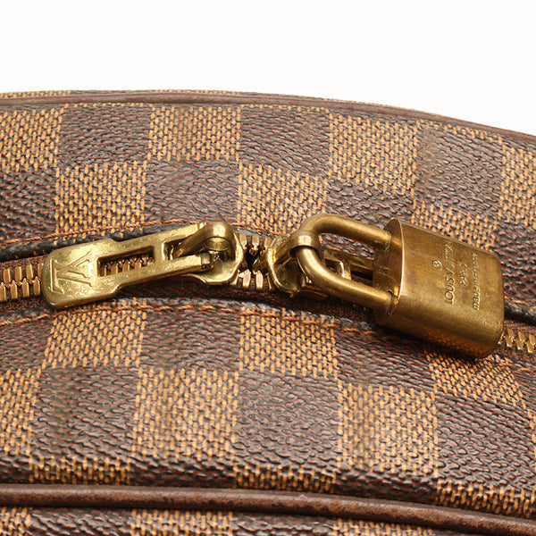 ルイ ヴィトン ダミエ ノリータ N41455 ブラウン エベヌ PVC レザー ハンドバッグ レディース LOUIS VUITTON 【中古】