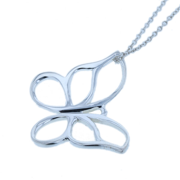 ティファニー SV925 シルバー エルサ ペレッティ バタフライ ネックレス レディース TIFFANY&Co. 【中古】