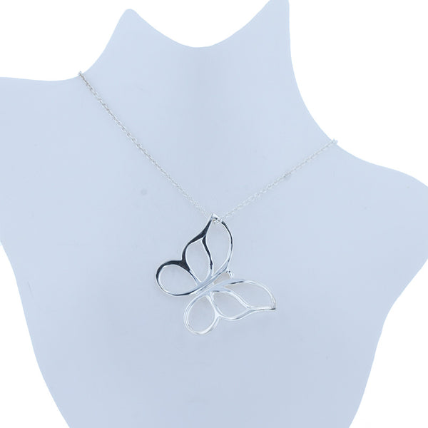 ティファニー SV925 シルバー エルサ ペレッティ バタフライ ネックレス レディース TIFFANY&Co. 【中古】