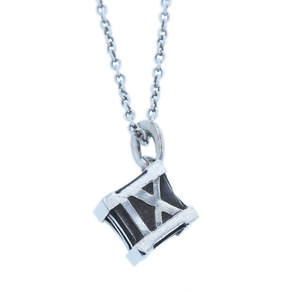 ティファニー SV925 シルバー アトラスキューブ ネックレス レディース TIFFANY&Co. 【中古】