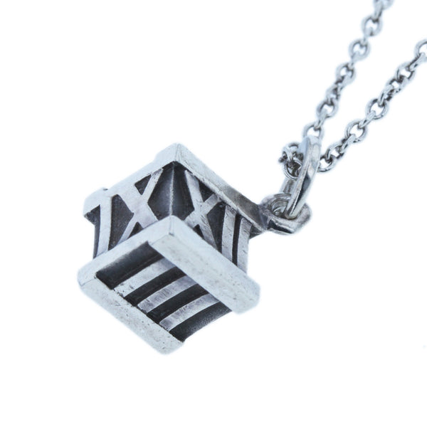 ティファニー SV925 シルバー アトラスキューブ ネックレス レディース TIFFANY&Co. 【中古】