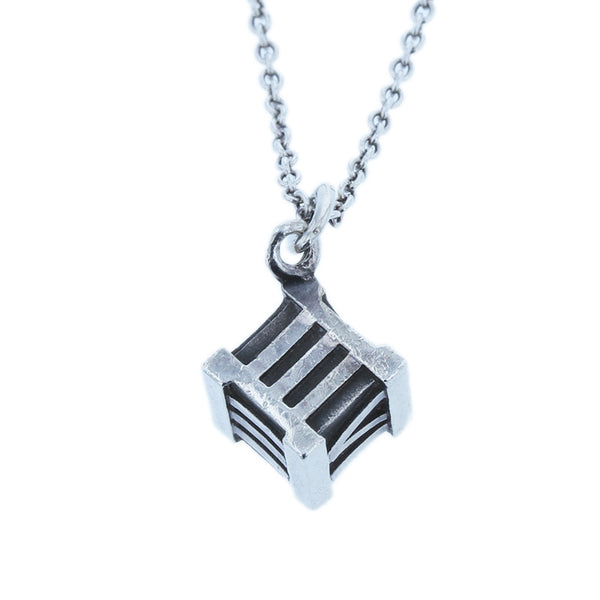ティファニー SV925 シルバー アトラスキューブ ネックレス レディース TIFFANY&Co. 【中古】