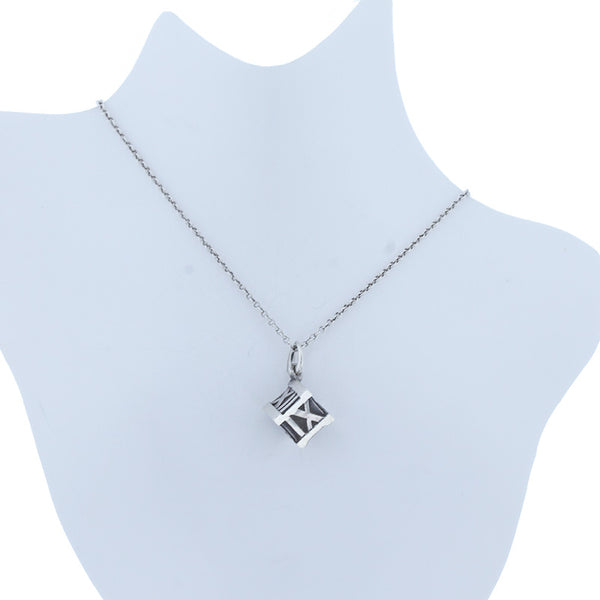 ティファニー SV925 シルバー アトラスキューブ ネックレス レディース TIFFANY&Co. 【中古】