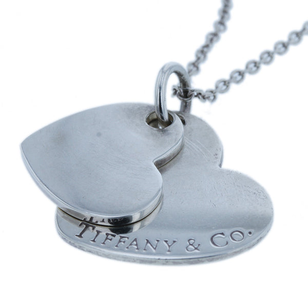 ティファニー SV925 シルバー ダブルハート ネックレス レディース TIFFANY&Co. 【中古】