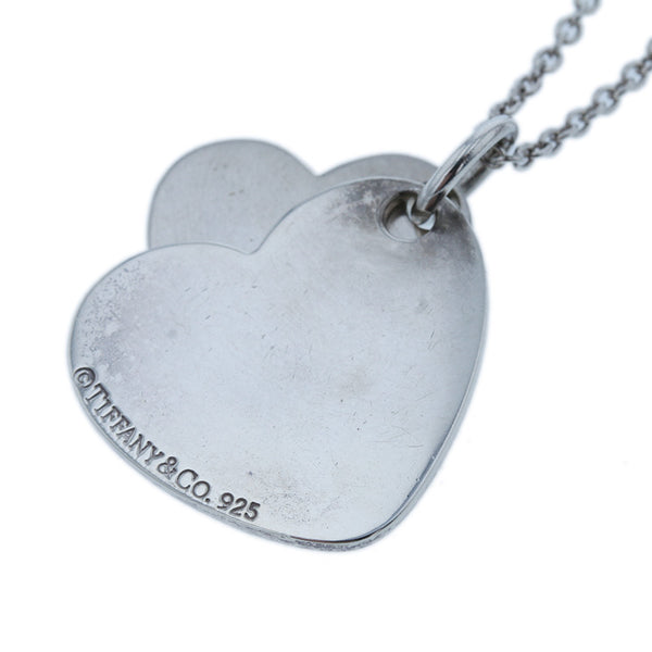 ティファニー SV925 シルバー ダブルハート ネックレス レディース TIFFANY&Co. 【中古】